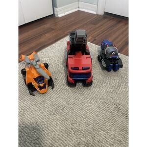 Vtech Toy Lot Of 3 Fire Truck, Helicopters, Police Switch and Go Dinos